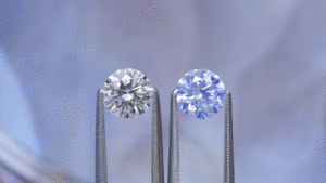 blue-undertone fluorescent diamond